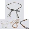 Bohemian Waist Rope Belt With Wooden Beads For Casual Summer Festival Wear