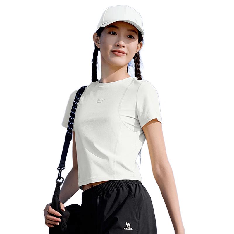 CAMEL Women s Quick-Dry Round Neck Short Sleeve T-Shirt XL
