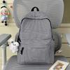 Schoolbag Japanese Simple Versatile Plaid Backpack Female Niche Design College Style Student Schoolbag Large Capacity Casual Backpack