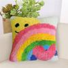 Knit DIY Rainbow Pattern Cushion Making Kits Enjoy DIY Fun With Latch Hook Kits DIY Pillowcase