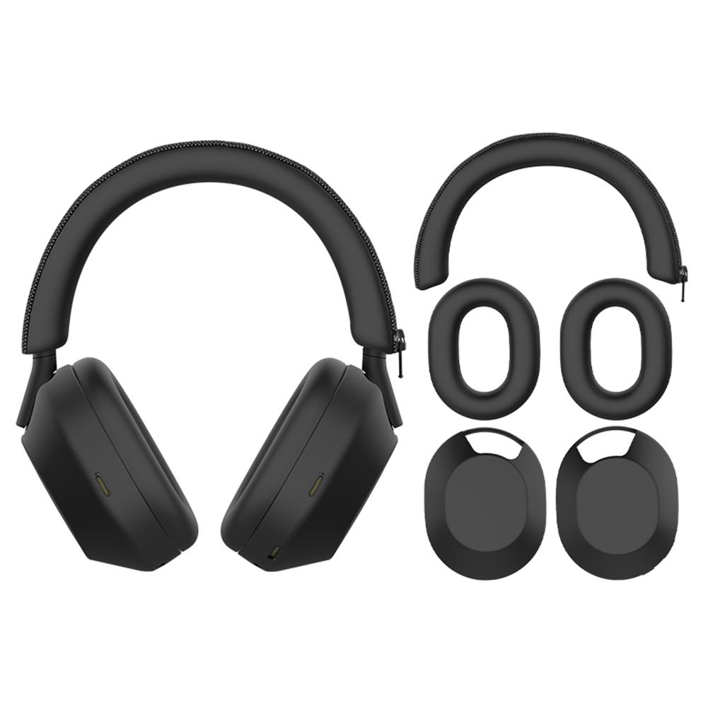 Headphone Case Headphone Protective Case Silicone Earphone Protector Soft Earpad Covers for Sony WH-1000XM5 Headphones