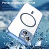 For iPhone 15 Plus Phone Case, Magnetic Shockproof Transparent Cover for iPhone 15 Plus