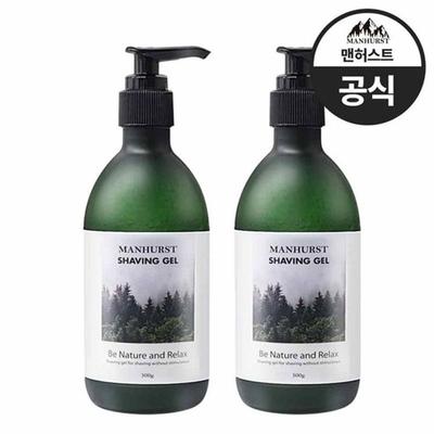 MANHURST Trouble-Free Shaving Gel, Shaving Gel, Shaving Cream, Shaving Foam 300ml X 2