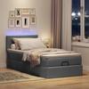 Vidaxl Struttura Letto Ottoman con Materasso, Grigia, 100x200 cm, Tessuto