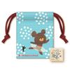 Beverly School Stamp Drawstring Stamp Ballet Bears' TSW-017