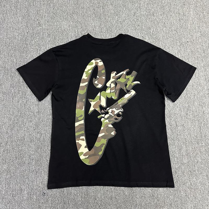Corteiz Alcatraz Series T-shirts for Men and Women, Short-sleeve Short Sleeve with Lettered Logo Print Crew Neck Loose Casual T-shirt
