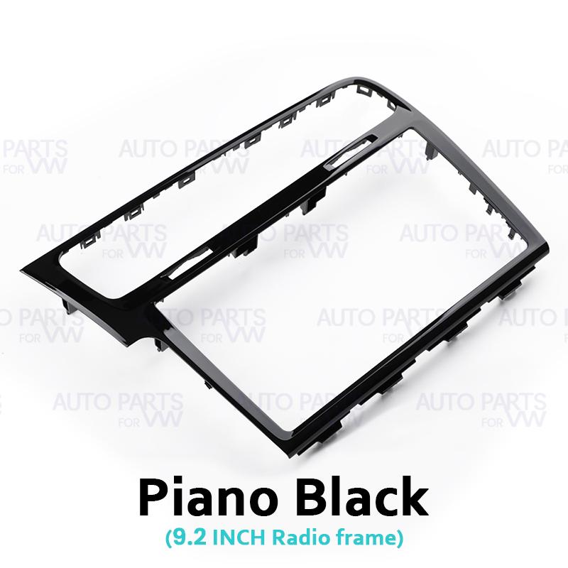 8" 9.2" Piano Black MIB 2 Radio LHD Frame For VW Golf 7 MK7 Golf 7.5 MK7.5 Screen Bezel Decorative Trim Panel
