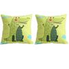 2Pcs 45x45cm Dacron Throw Pillow Case Soft Sofa Pillowcase Home Textile Pillow Shell  Cushions