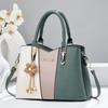 2026 New Color Blocking Splicing Shoulder Bag
