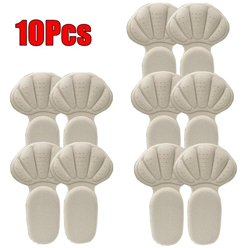 Two-In-One Sponge Heel Stickers Pain Relief T-Shaped Shoe Foot Care Pad Loafers Sneakers High Heels