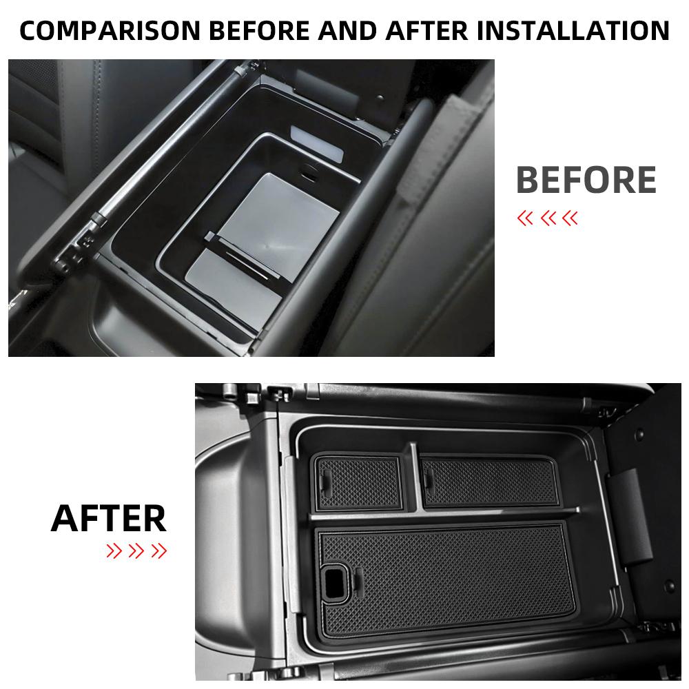 Car Center Console Armrest Insert Organizer Tray for Hyundai Santa Fe 2024 2025 Interior Storage Box Plate Container Accessories