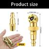 Universal Brass 1/4NPT Quick Disconnect Air Coupler Nozzle Effortlessly Installation Secure Seal for Car Tire Accessorie