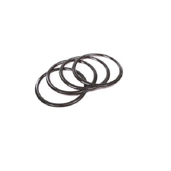 For BMW 2 Series Touring 15- Black Wood Grain Door Speaker Bezel Frame Trim