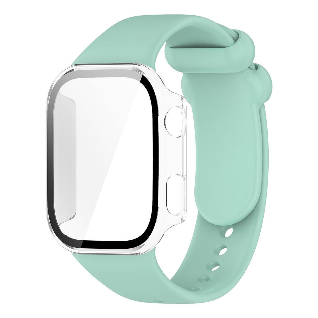 Silicone Strap with PC Case Cover for Redmi Watch 6 Band Sports Comfortable Replacement Bracelet for Xiaomi Redmi Watch6