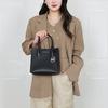 Michael Kors MK Silver Buckle Logo PVC Crossbody Handbag Women Handbags Black 35F3SM9M2L-BLACK