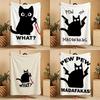 Cartoon A-American Funny Parody Style Throw Soft Warm Throw Blanket for Bedroom Living Room Bed Travel Camping Picnic Gift