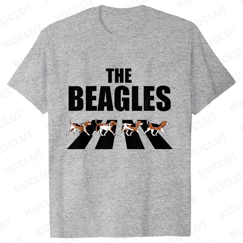 Men Women Classic T Shirts Tops Fashion Casual Short Sleeve Round Neck Tee Shirt The Beagles Crazy Beagle Dog Men's Tee T-Shirts