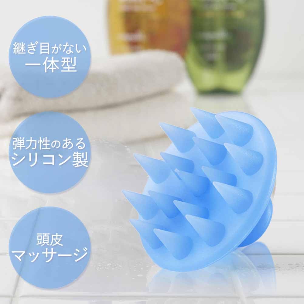 Shimomura Kihan Silicone Shampoo Brush in for Men and Hair Scalp and Pore Easy to Scalp 32709 [Made Japan] Women, Washing, Massage, Tangle-Free, Hold,