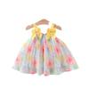 Girls' Summer Dress Children's Korean Baby Girl Princess Dress Flower Suspender Dress