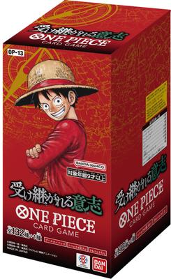 Bandai ONE PIECE Card Game Inherited Will OP-13 Booster Box 24 Packs 132 Types Collectible Trading Cards