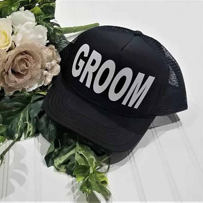 Bride Groom Hat Wedding Engagement Newlywed Couple Bachelor Bachelorette Party Bridal Shower Beach Honeymoon Just Married Gift