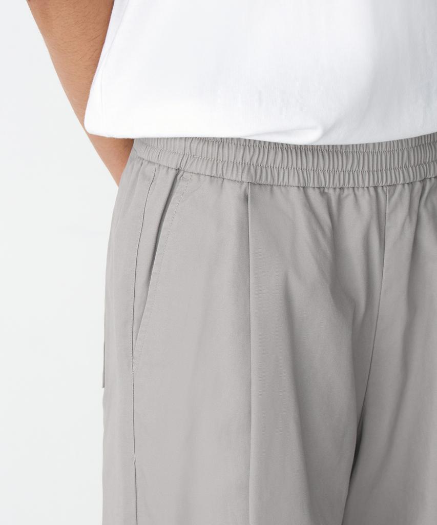 MUSINSA STANDARD Cotton Loose Tapered Elastic Waist Pants [Light Warm Grey]