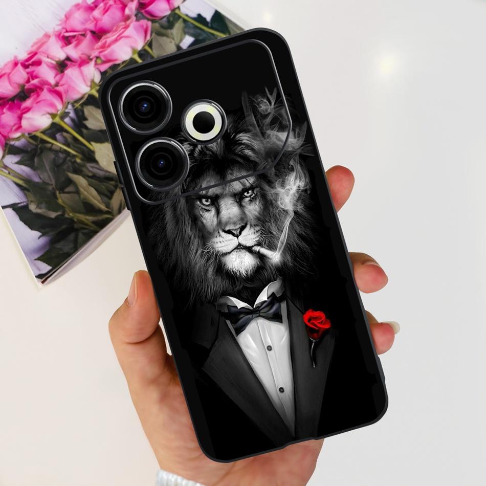 For Tecno Pova 6 Neo Phone Case Pova6 Neo 4G 2024 Elegant Printing Soft Silicone TPU Cases