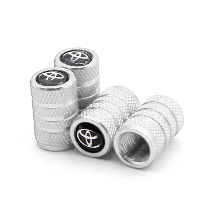

New Car Valve Cap Decorative Dustproof Tire Valve Stem Caps For Toyota RAV4 Corolla Frontier Camry Supra C-HR Hilux Prado Tacoma