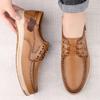 Fashion Handmade Classic Men's Casual Shoes Genuine Leather Business Office Driving Shoes Non-slip Wear-resistant Light Walking Sneakers