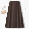 Women's Thickened Wool A-Line Skirt for Fall/Winter 2025 - High-Waisted, Hip Covering, Slimming Mid-Length Design
