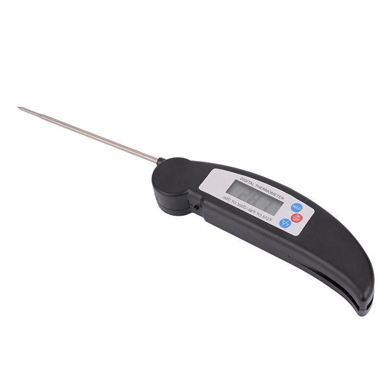 Premium Digital Instant Read Thermometer With Folding Probe For Bbq And Kitchen Cooking