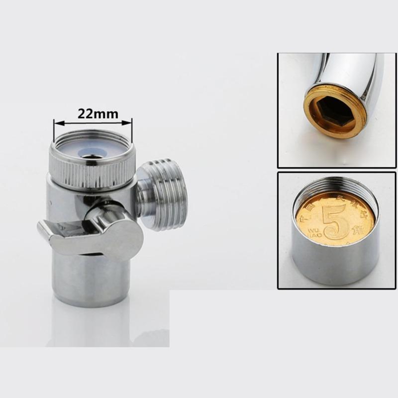 Switch Faucet Adapter Kitchen Sink Splitter Diverter Valve Water Tap Connector for Toilet Bidet Shower Bathroom Kitchen
