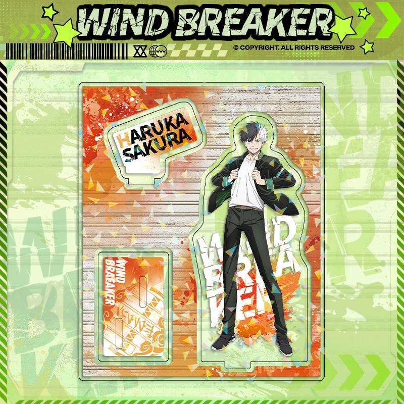 

Wind Boy Animation Merch Glass Laser Double Side Stand Kit Costume Play Accessories Collector Otaku Present D System Figure