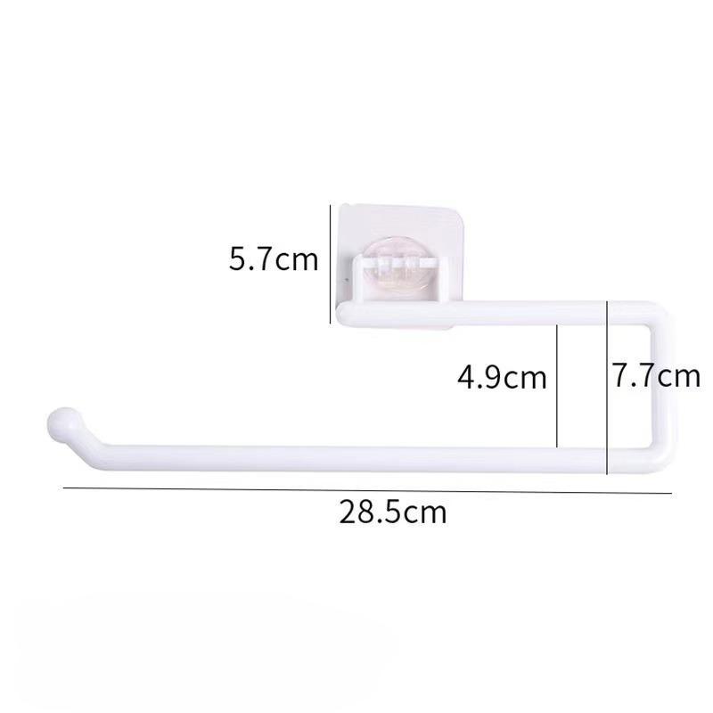

Подвесная полка для кухонного шкафа с рулоном бумаги, вешалкой для полотенец и держателем для туалетной бумаги Large size белый