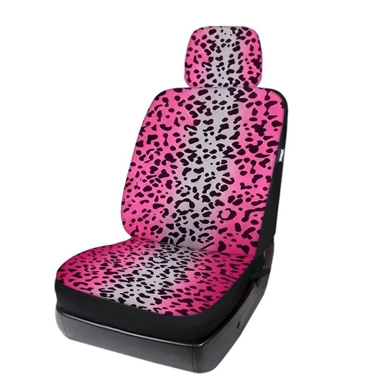 Coprisedili Auto alla Moda con Fantasia Leopardo Poliestere Traspirante Facili da Installare e Pulire Proteggi Sedile