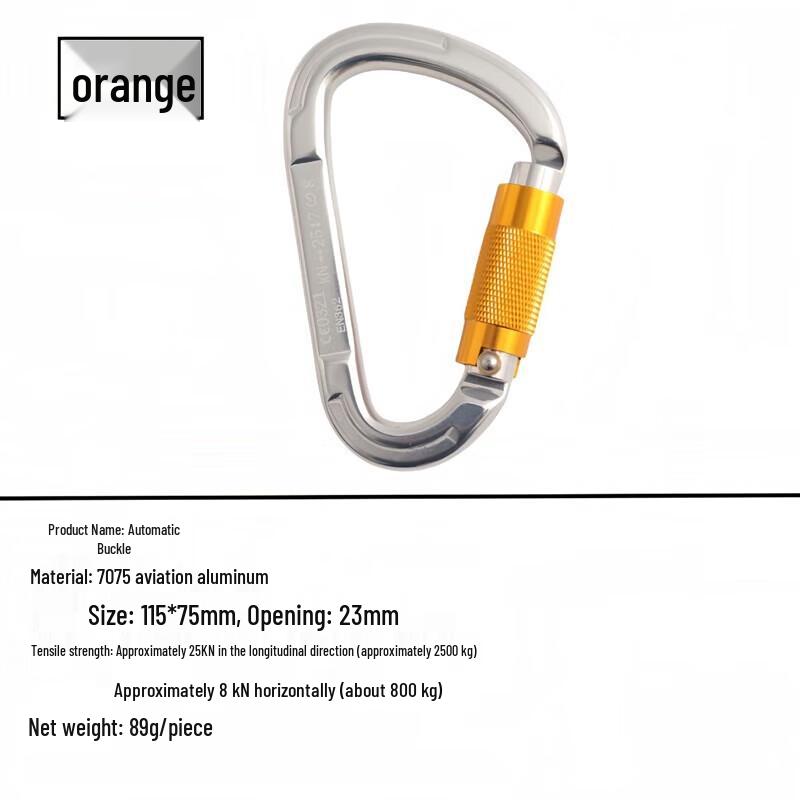 Pear-shaped Auto-Locking Climbing Yoga Carabiner