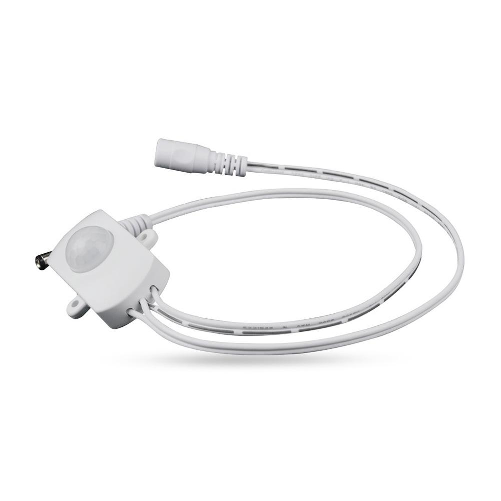 

PIR Infrared Motion Detector DC 5V-24V Intelligent Sensing Detector Switch Adjustable for LED Light Strip Switch Lighting білий