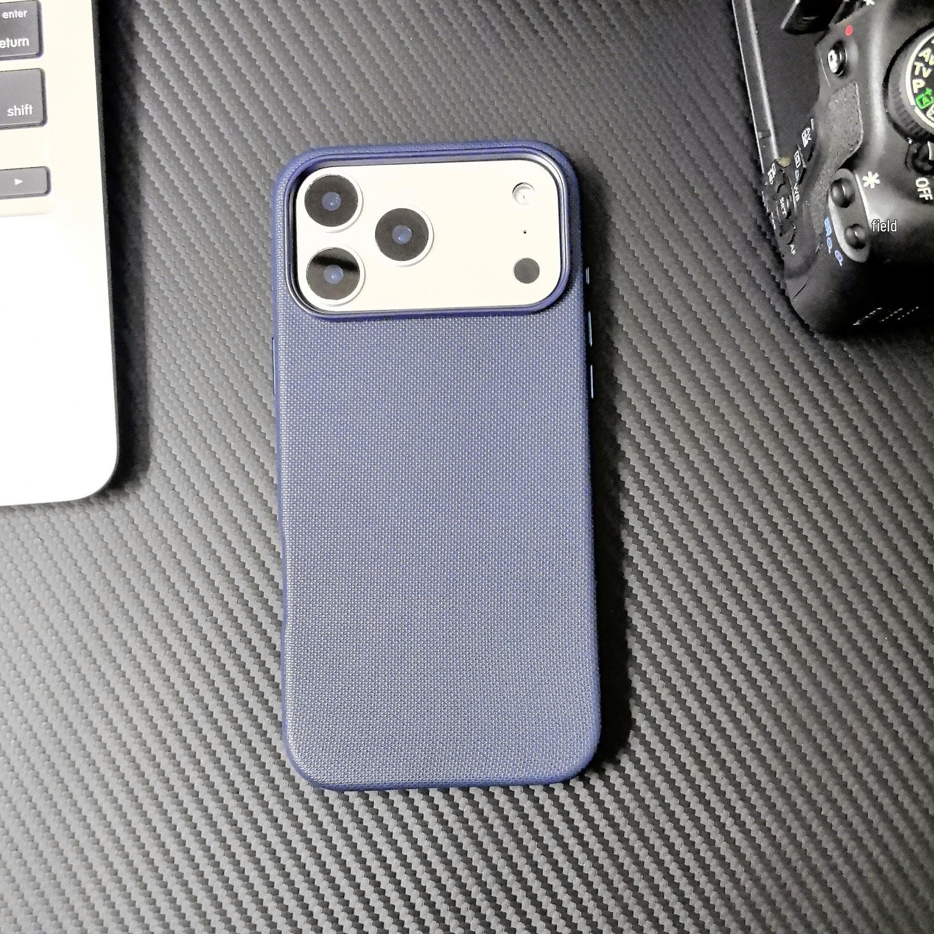 Apple 17 Pro Max Magnetic iPhone 16 Pro Case with Tech Fabric & Pop-up Animation Protection iPhone 16