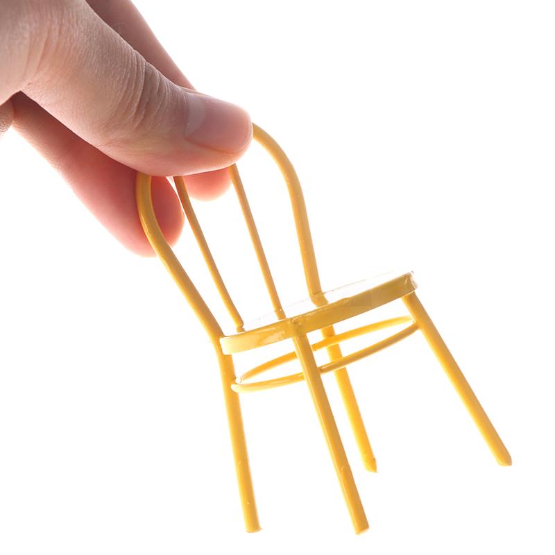 1/12 Dollhouse Miniature Furniture Metal Chair Doll House Accessories