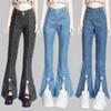 Cute Doll Trousers Elegant Doll Clothes Bell-bottoms Jeans Pants for 1/3 1/4 1/6 30/45/60cm Doll