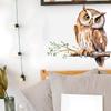 Self-adhesive Cartoon Owl On Branch Wall Stickers for Living Room Bedroom Study Home Decor