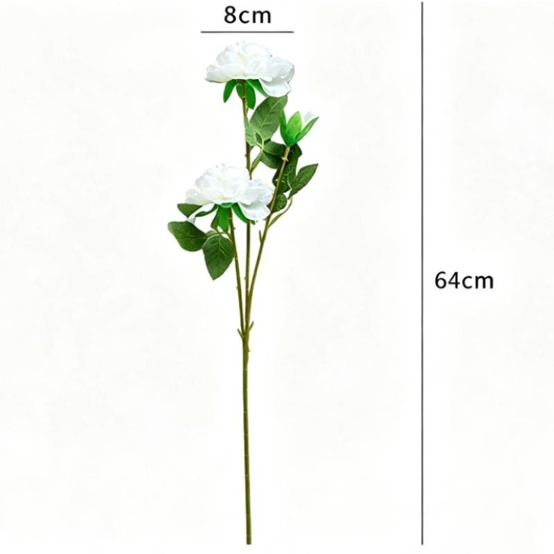Artificial Silk Peonies Bouquet 4/8Pcs Non-Fade Fake Flowers for Wedding Outdoor Yard Home Party Decoration