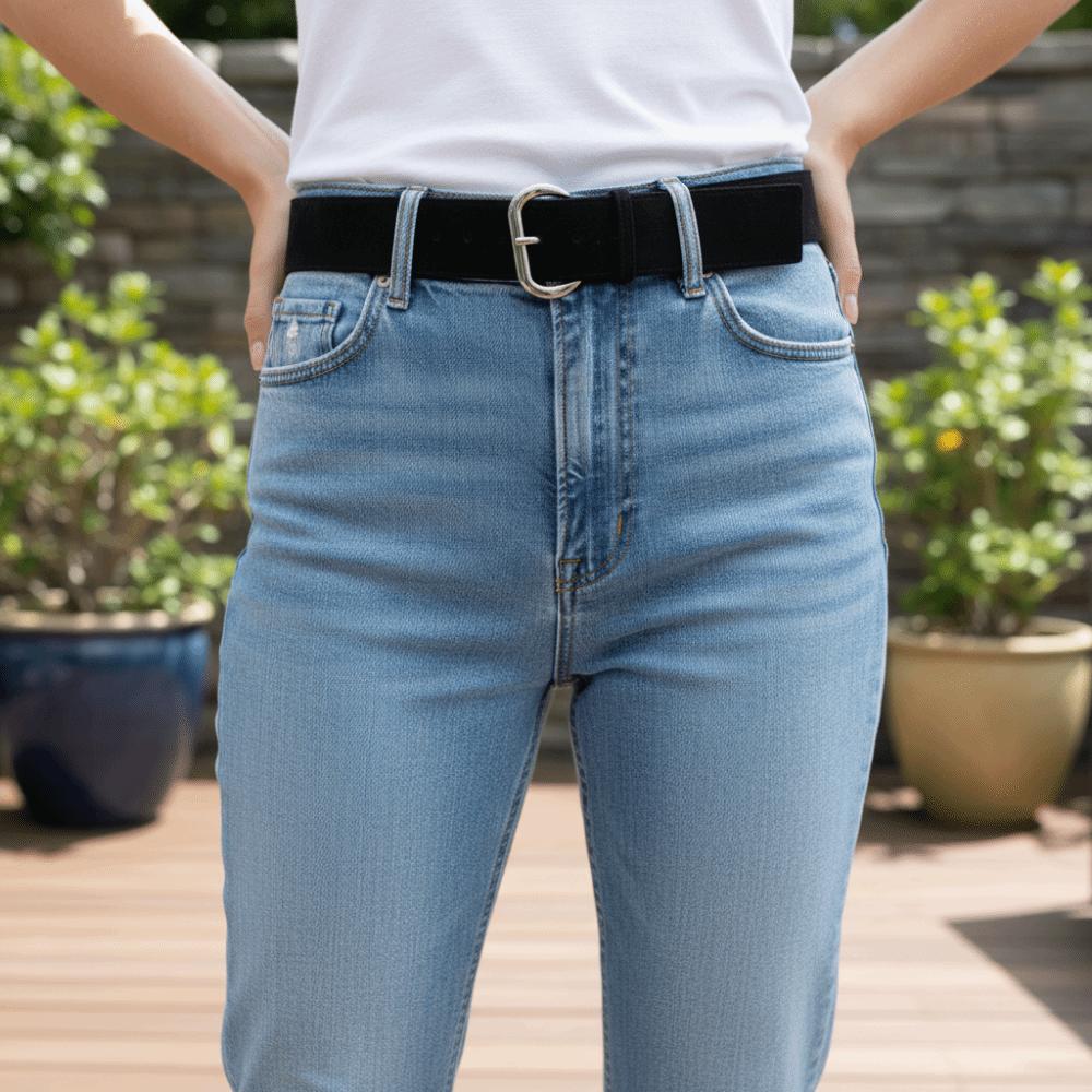 Metal Buckle Women Wide Belt Jeans Girdle Waistband Retro Leather Belt Pants Accessories