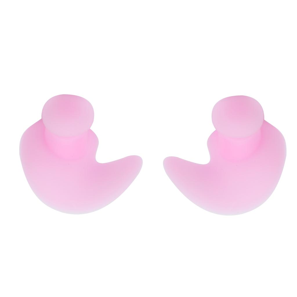 1 Paar Schwimm-Ohrstöpsel Weiches Silikagel Wasserdicht Staubdicht Wassersport Schwimm-Ohrstöpsel(Rosa in
