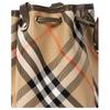 Burberry Checked Drawstring Bucket Bag Sand Women Bags Tan 8093804