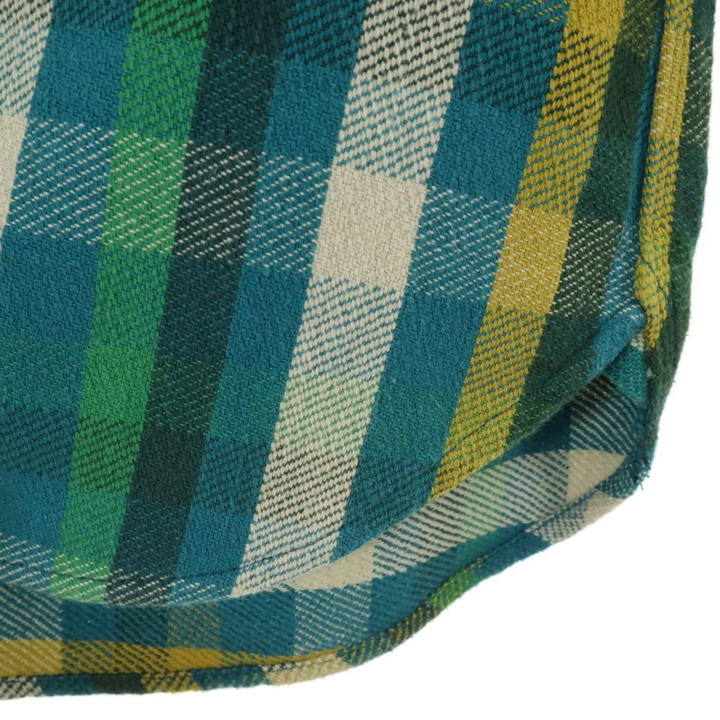 marka made in Japan Check Pattern Long sleeve Flannel shirt 1 Blue green Women Used