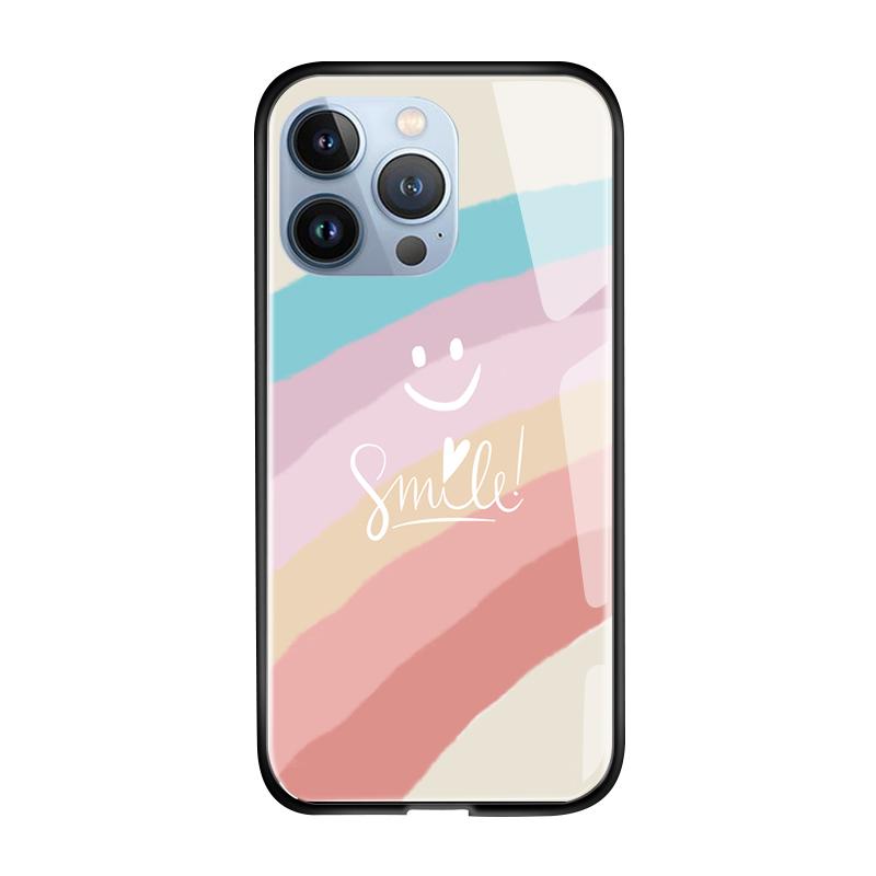 Tempered Glass Phone Case For iPhone 11 12 13 14 15 16 17 Redmi 10 12 14C Note10 Note14 Xiaomi 11Lite PocoC75 Soft Edge Shockproof Smooth Shell
