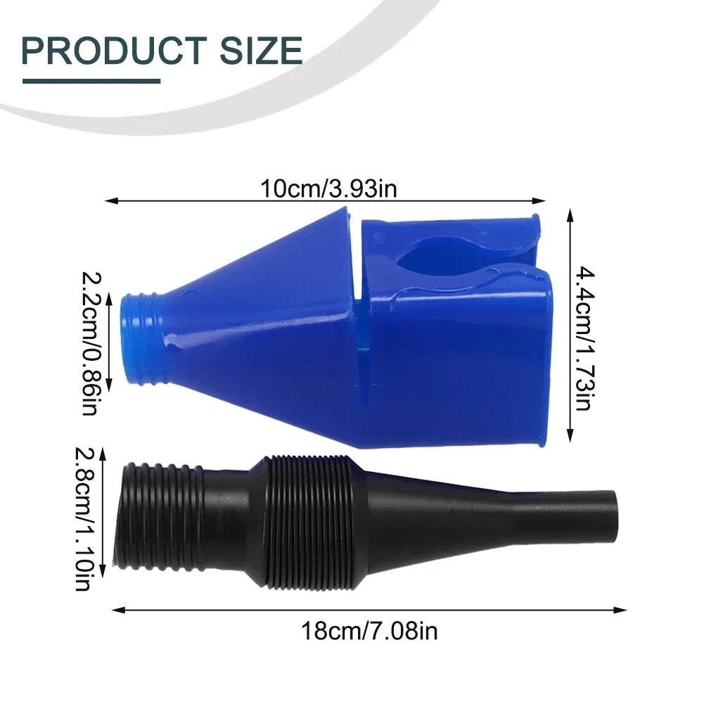 Car Refueling Funnel With Filter Motorcycle Truck Engine Oil Gasoline Filling Funnels Extensive Pipe Portable