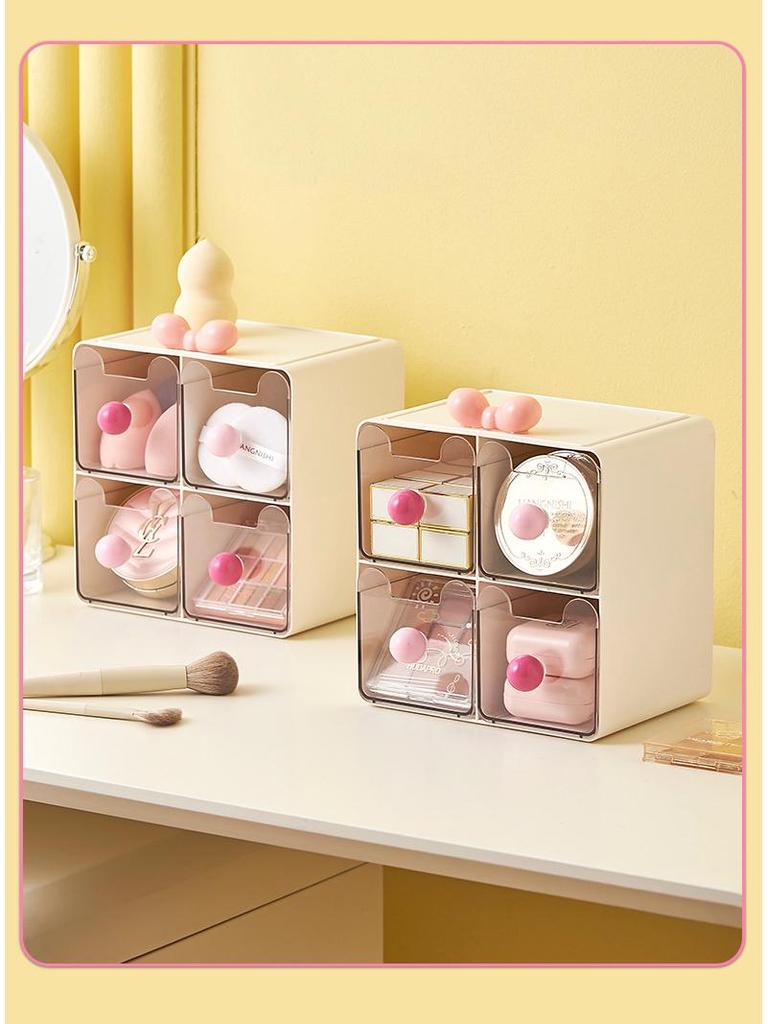 Desktop Organizer: Student Stationery & Cosmetics Drawer-Type Storage Shelf