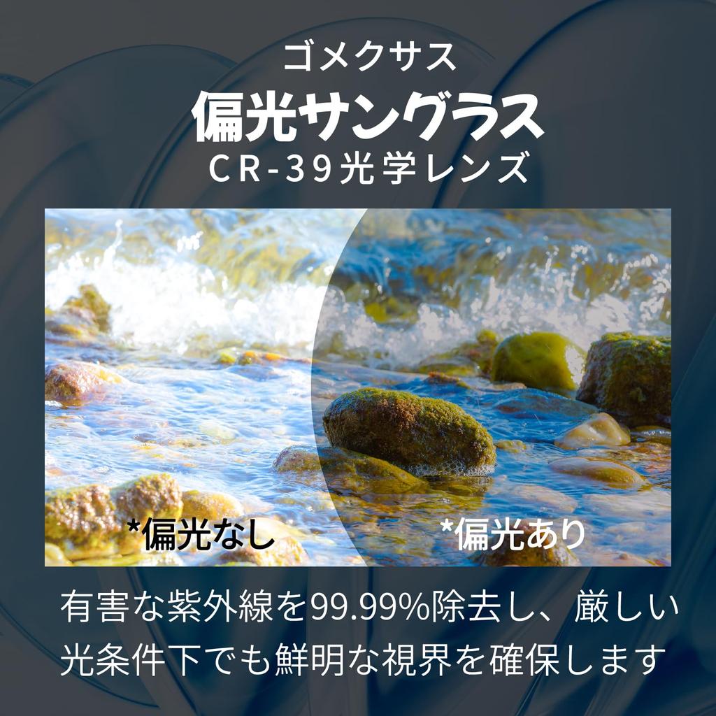 GOMEXUS J15 Polarized Sunglasses, Designed for Fishing, Sports, and Golf, Driving, Hiking, and Sailing, with CR-39 High-Precision Optical Lenses,